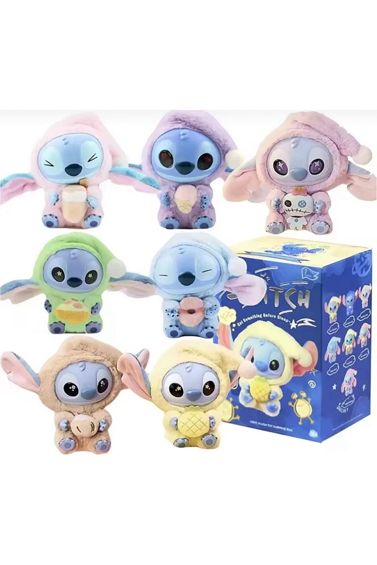 Stitch Temalı Sürpriz Peluş Anahtarlık Figür